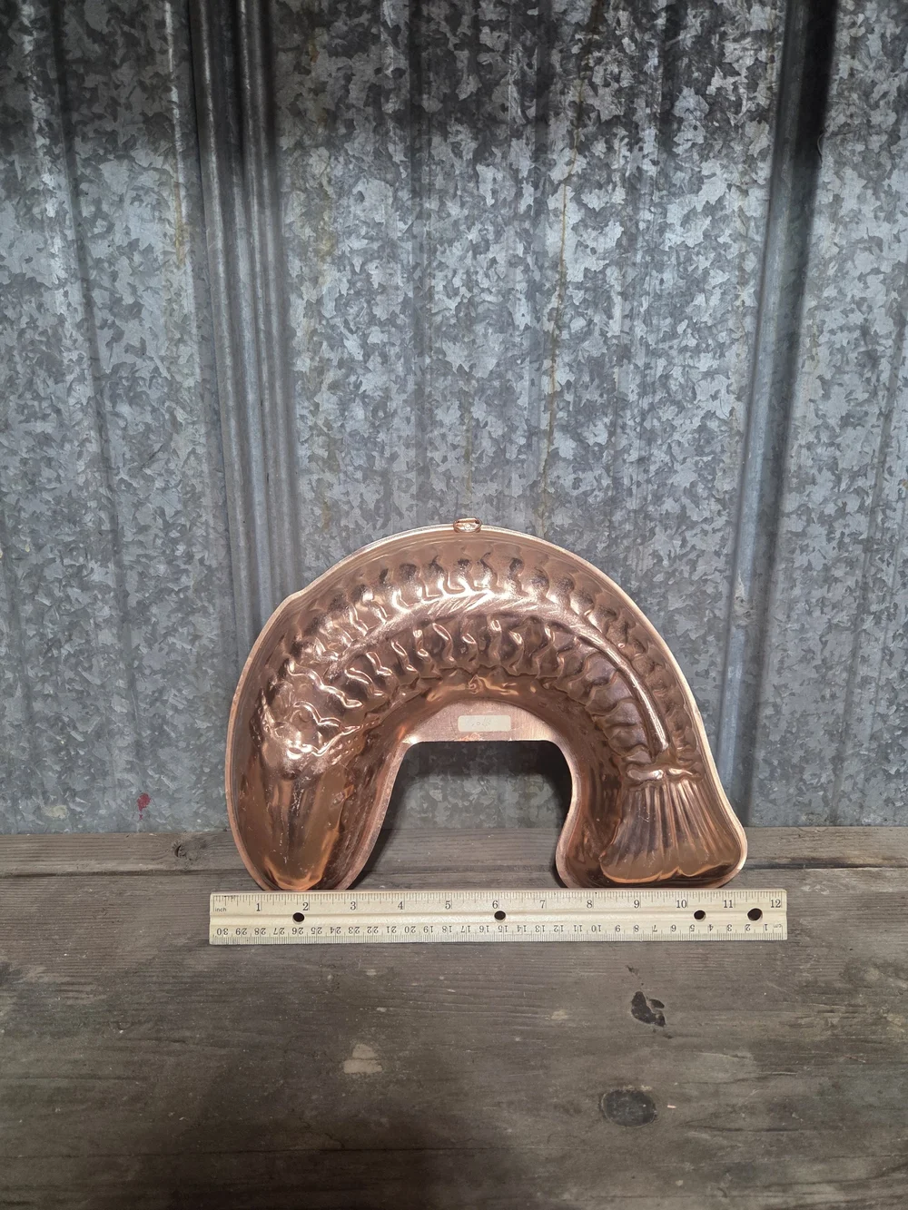 Vintage Copper Fish Mold